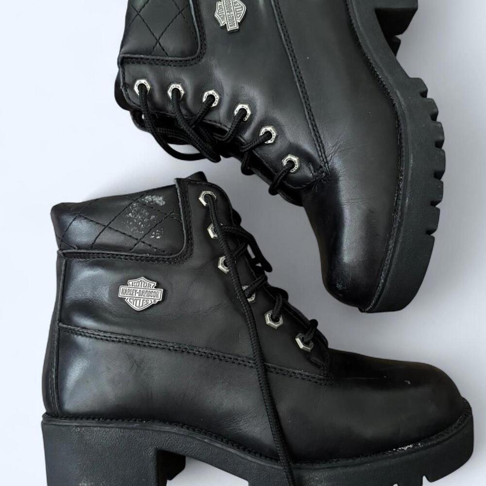 Harley Davidson Women's Black Boot - Picture 3 of 5